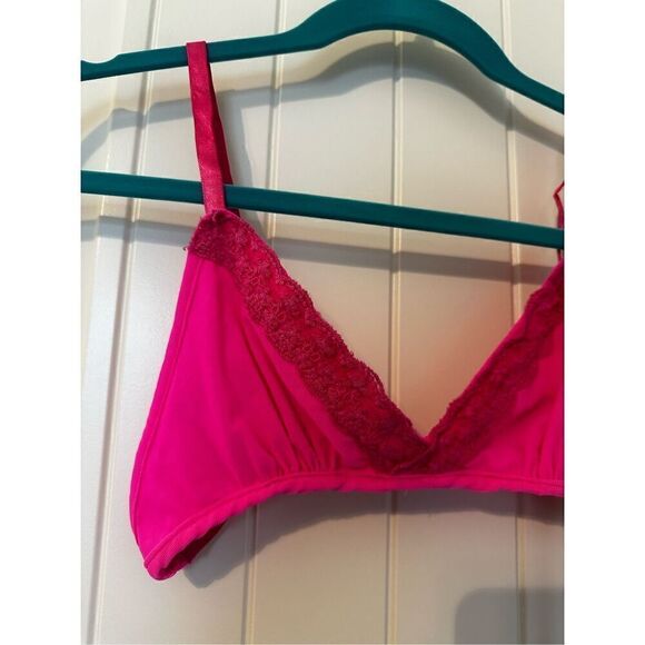 NWT One Teaspoon Revolve Fallen Angel Hot Pink Lace Bra Women Size 8 OT9831 - Picture 6 of 13